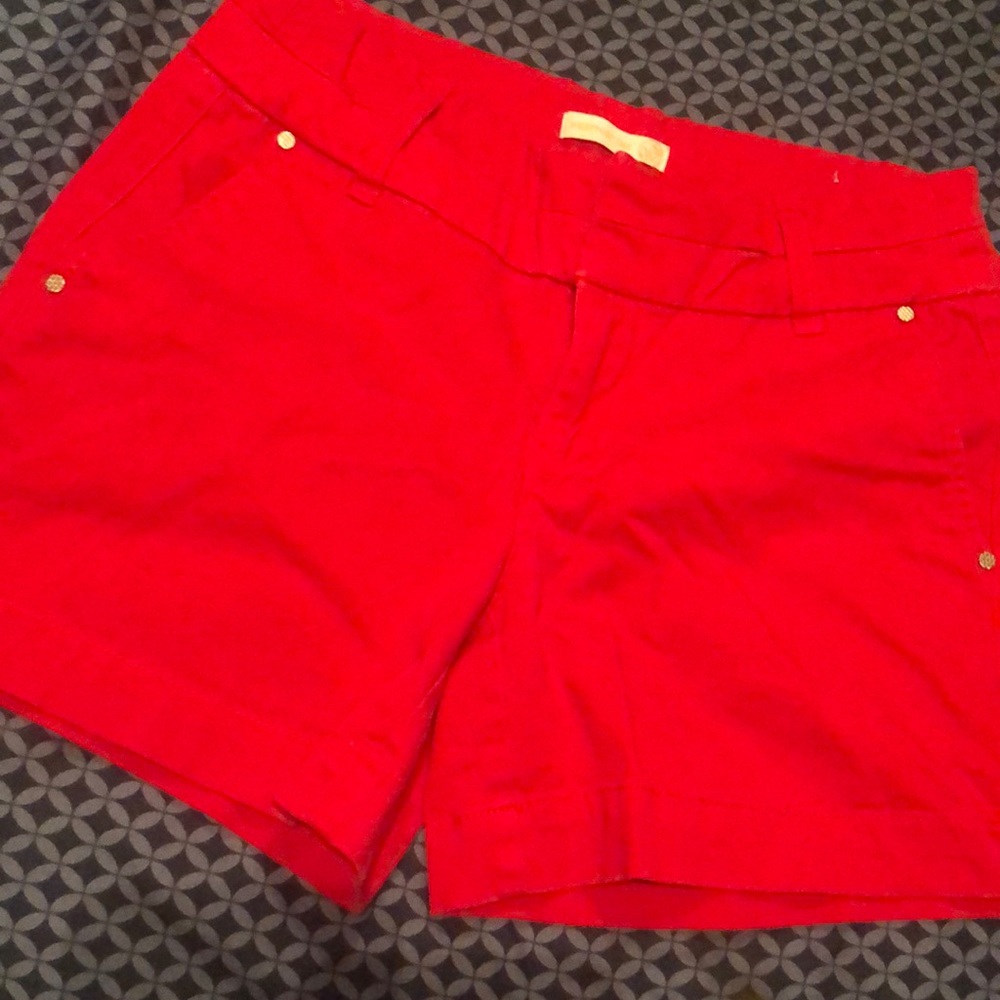 Red shorts